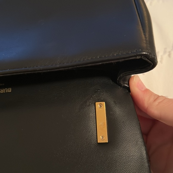 Burberry Small Lola Quilted Lambskin Bag Black Gold - Picture 13 of 13